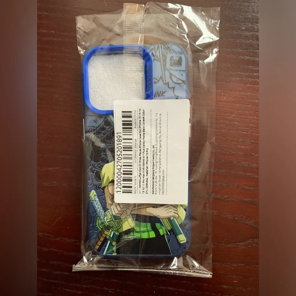 NWOT iPhone 15 Pro Case One Piece Roronoa Zoro